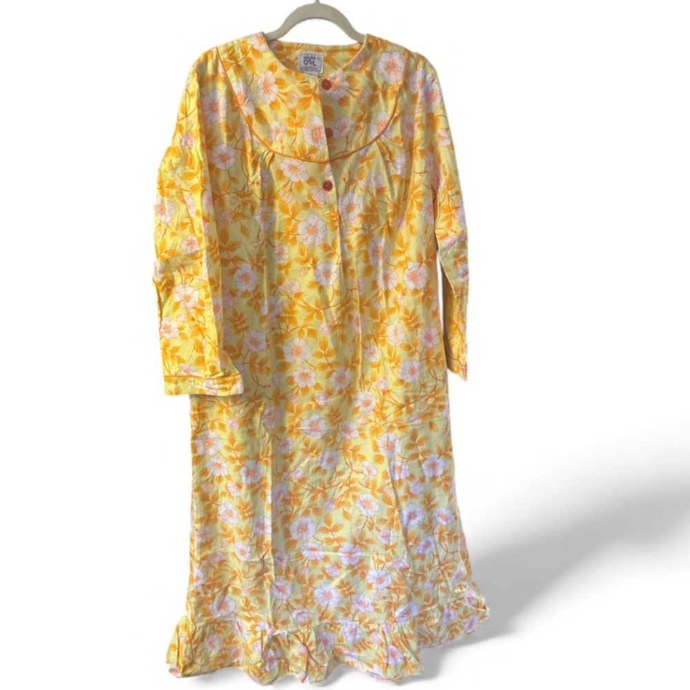 NIGHT OWL vintage pre-shrunk flannel nightgown